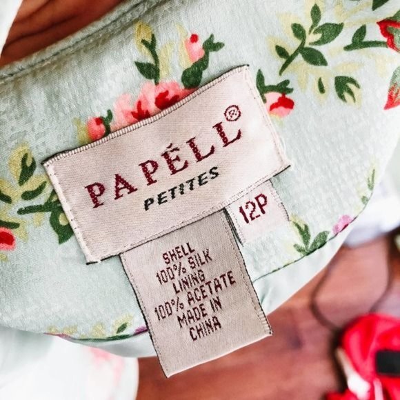 Vintage Structured Mix Print Blouse - Picture 6 of 8